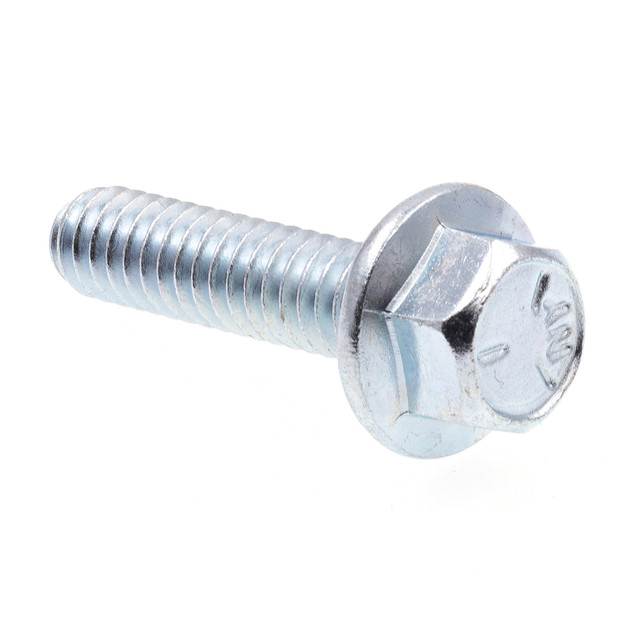 Image of Serrated Flange Bolts, 1/4 in.-20 X 1 in., Zinc Plated Case Hardened (25 Pack)