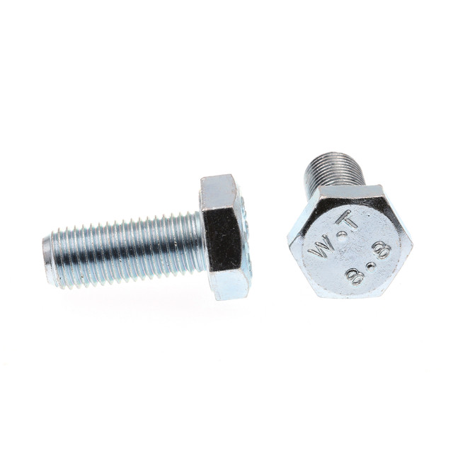 Image of Hex Head Cap Screws, Class 8.8 Metric, M10-1.25 X 25MM, Zinc Plated (10 Pack)