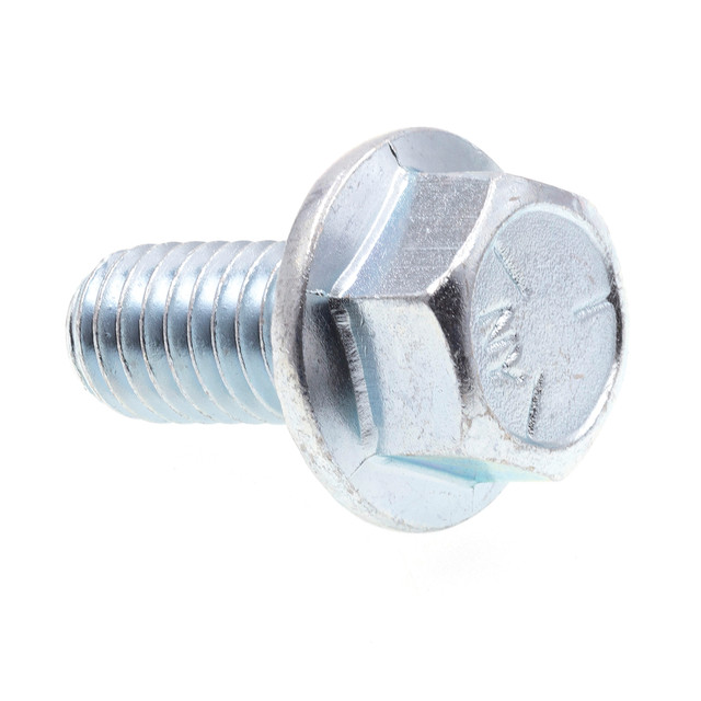 Image of Serrated Flange Bolts, 3/8 in.-16 X 3/4 in., Zinc Plated Case Hardened Steel (25 Pack)