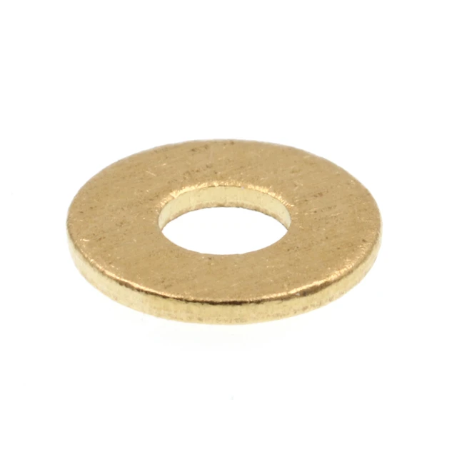 Image of Flat Washers, SAE, #4 X 1/4 in. OD, Solid Brass (50 Pack)