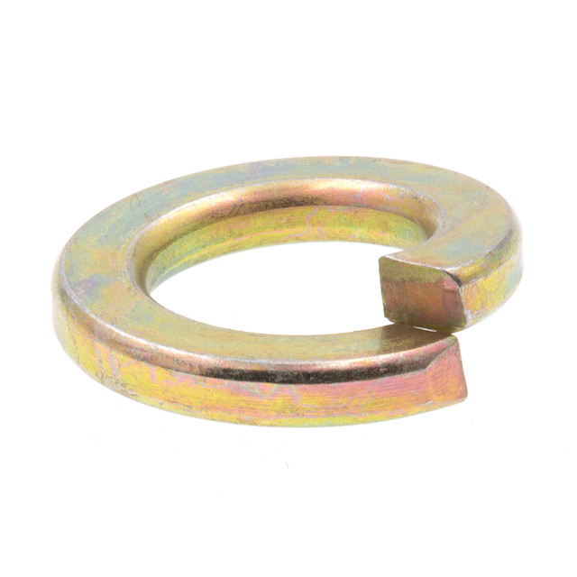 Image of Medium Split Lock Washers, 1/2 in., Grade 8 Yellow Zinc Plated Steel (10 Pack)