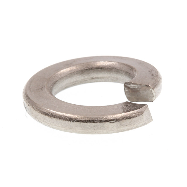 Image of Medium Split Lock Washers, 3/8 in., Grade 18-8 Stainless Steel (50 Pack)