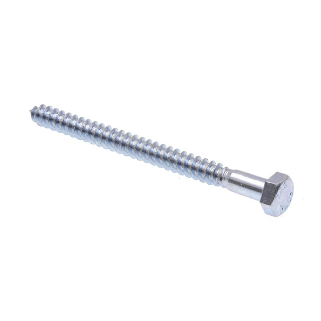 Image of Hex Lag Screws, 5/16 in. X 4 in., A307 Grade A Zinc Plated Steel (50 Pack)