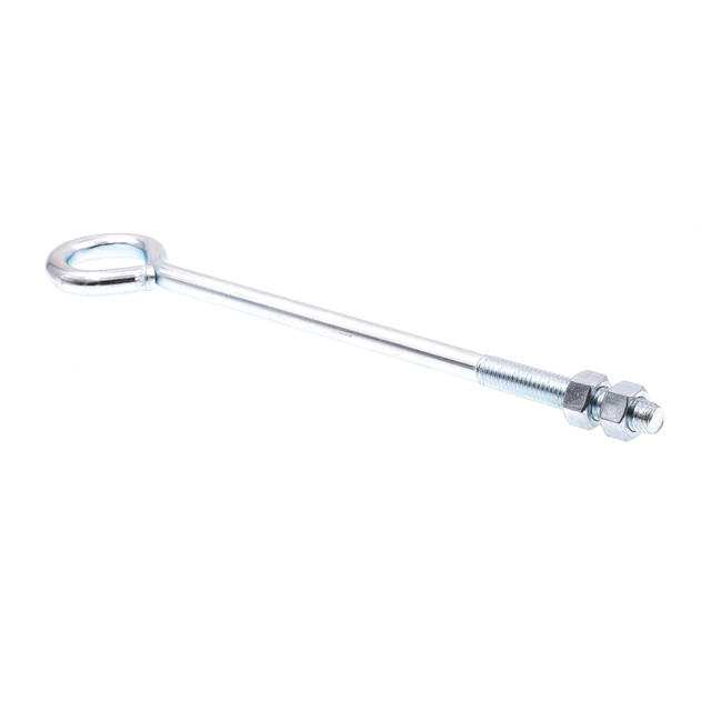 Image of Eye Bolts With Nuts, 1/2 in.-13 X 12 in., Zinc Plated Steel (10 Pack)
