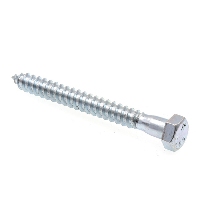 Image of Hex Lag Screws, 1/2 in. X 4-1/2 in., A307 Grade A Zinc Plated Steel (25 Pack)