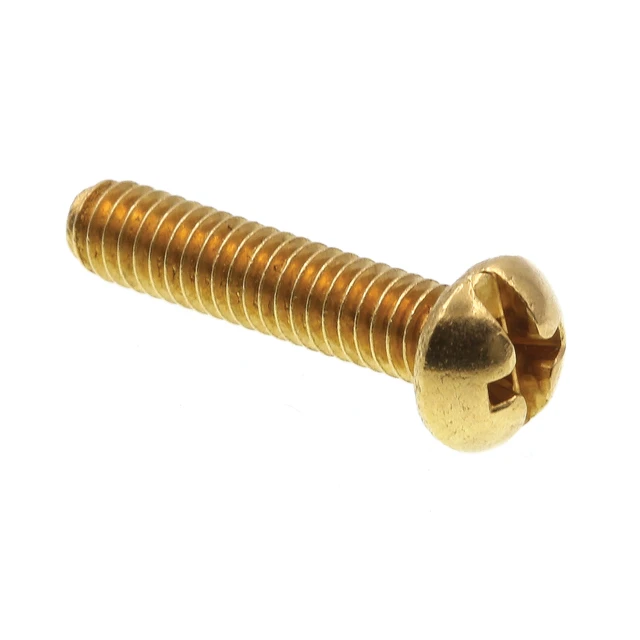 Image of Machine Screws, Round Head, Phillips/Slotted Combination Drive, #8-32 x 3/4 in. (25 Pack)