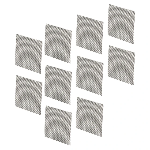 Image of Screen Repair Patches, 3 in. x 3 in., Fiberglass Fabric, Charcoal (10 Pack)