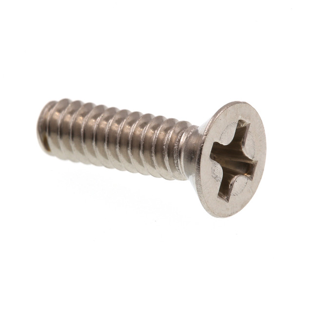 Image of Machine Screws, Flat Head, Phillips Drive, #6-32 X 1/2 in., Grade 18-8 (100 Pack)