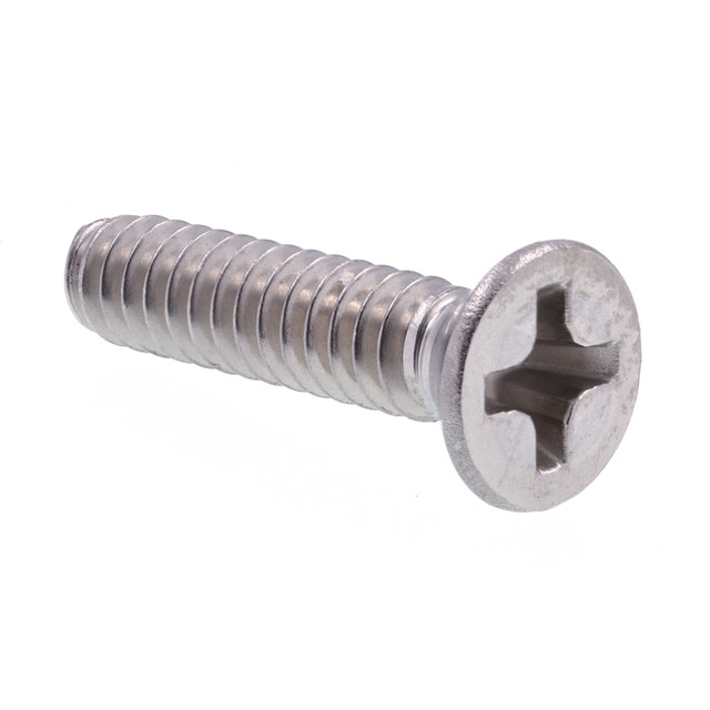 Image of Machine Screws, Flat Head, Phillips Drive, #6-32 X 5/8 in, Grade 18-8 (25 Pack)