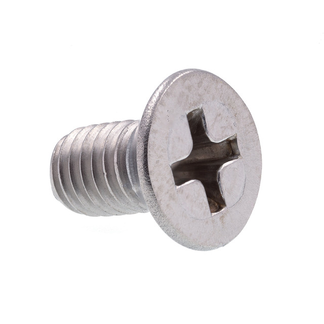 Image of Machine Screws, Flat Head, Phillips Drive, #10-32 X 3/8 in, Grade 18-8 (25 Pack)