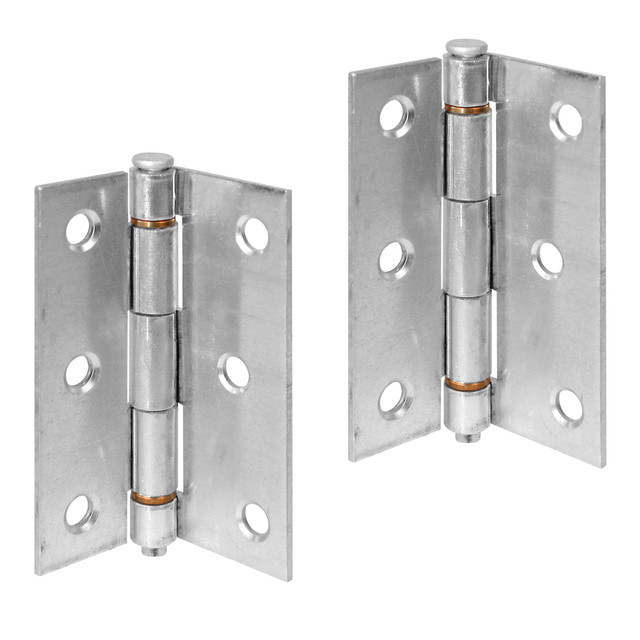 Image of 3 in. Aluminum Screen Door Hinge with Brass Oilite Bearings (2 Pack)
