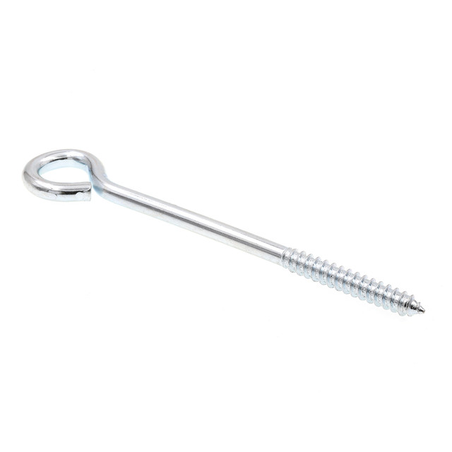 Image of Screw Eyes, Lag Thread, 5/16 in. X 6 in., Zinc Plated Steel (10 Pack)