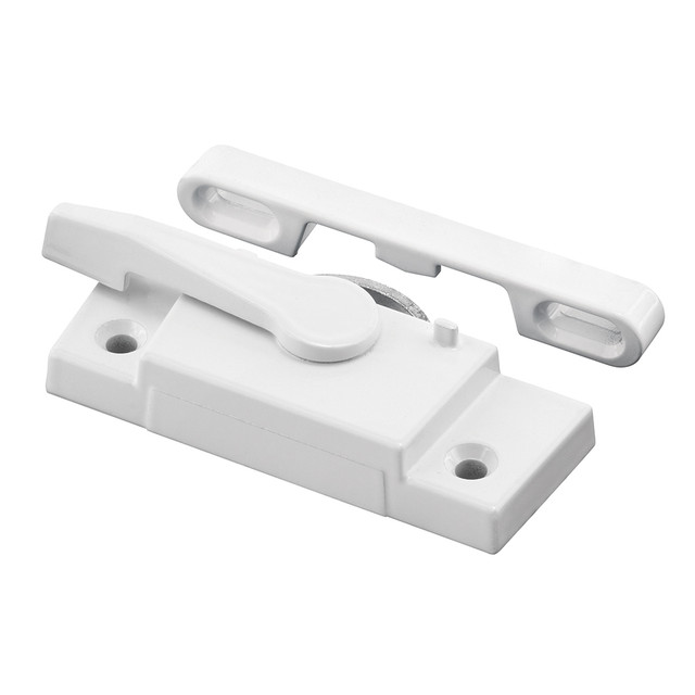 Image of Sash Lock, 2-1/16 in. Hole Centers, Right-Hand, BetterBilt 350 Series Vertical Sliding Windows, Diecast Zinc, White (Single Pack)