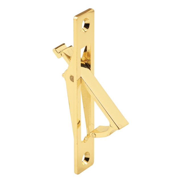 Image of Pocket Door Flush Edge Pull, Polished Brass, Fasteners Included (Single Pack)