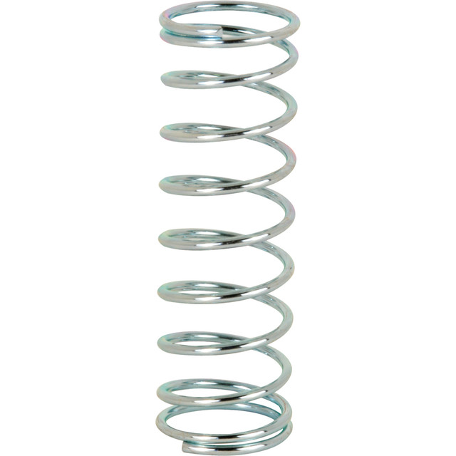 Image of Compression Spring, Spring Steel Construction, Nickel-Plated Finish, 0.041 GA x 1/2 in. x 1-1/2 in. (2 Pack)