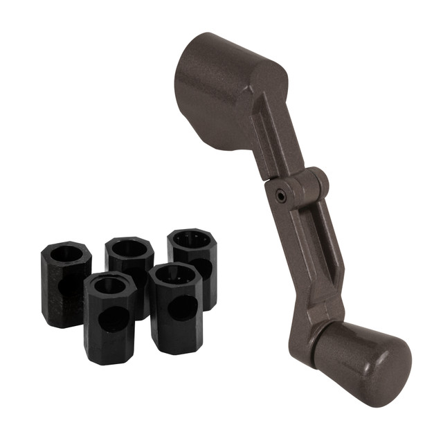 Image of Universal Folding Crank Handle, Fits Most Spindles, Bronze Finish (Single Pack)