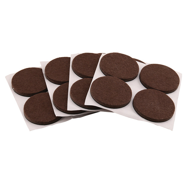 Image of Heavy-Duty Furniture Felt Pads, 1/4 in. Thick x 2 in. Diameter (16 Pack)