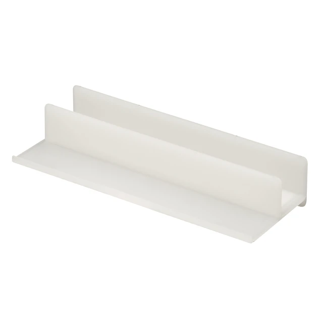 Image of Sliding Shower Door Bottom Guide, 5/8 in. Channels, Plastic Construction (Single Pack)