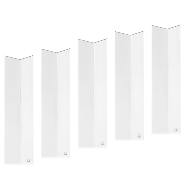 Image of Vinyl Perforated Corner Shield, 1-1/8 Inch x 48 Inch, Clear (5 Pack)