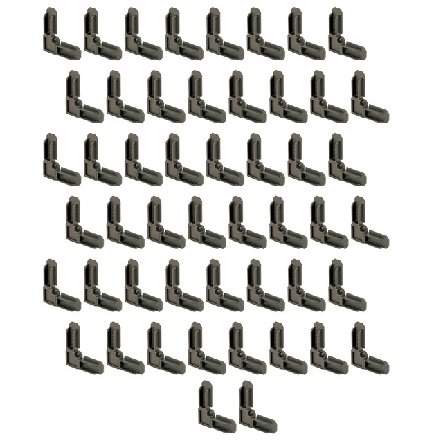 Image of Plastic Screen Frame Corners, 5/16 in. x 3/4 in., Bronze Finish (50 Pack)