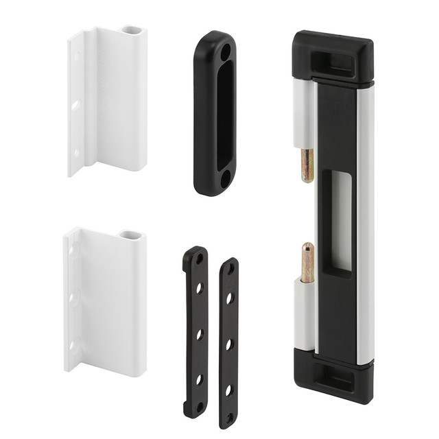 Image of Patio Door Deadbolt Lock, 8 in. Overall Height, Steel Bar, Surface (1 Kit)