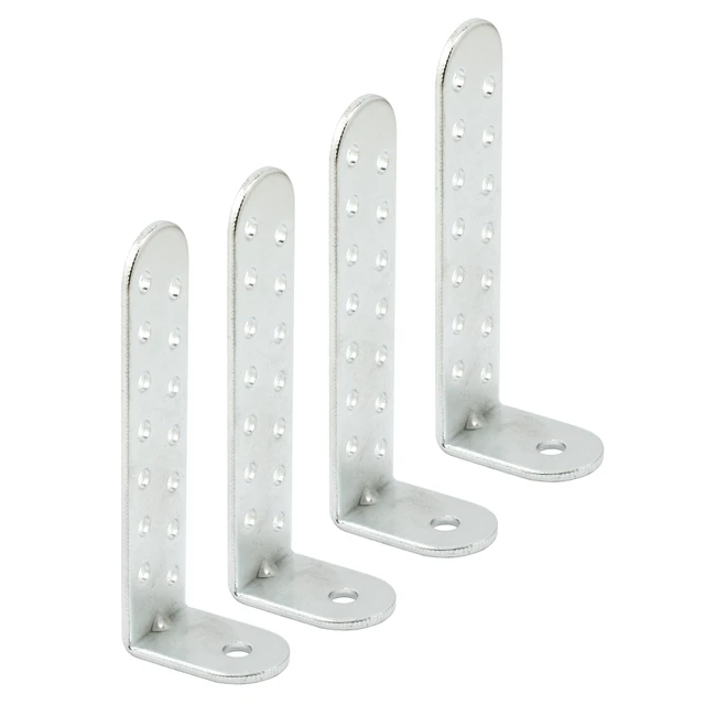 Image of Hurricane Condenser Brackets, 4-1/4 in., Steel, Zinc Plated, Adjustable (4 Pack)