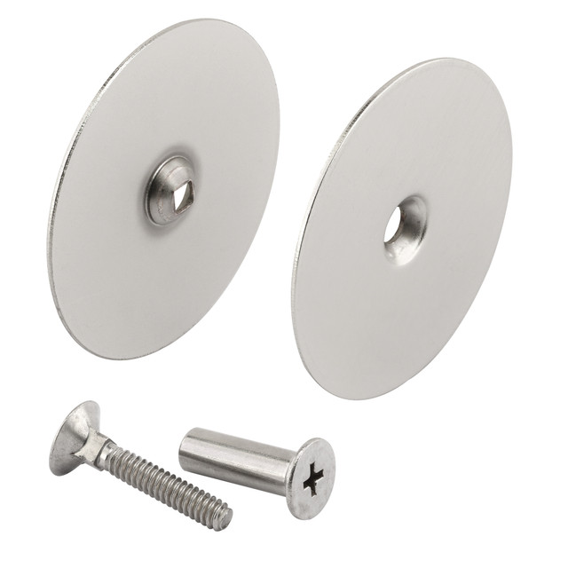 Image of Hole Cover Plate, 2-5/8 in., Steel, Satin Nickel (Single Pack)