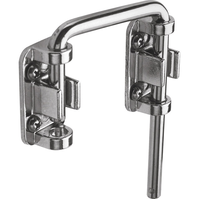 Image of Sliding Door Loop Lock, 2-1/8", Steel, Nickel Plated