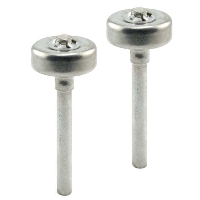 Image of Garage Door Roller, 1/2 in. x 1-5/16 in., Steel, Flat Wheel, Frantz (2 Pack)