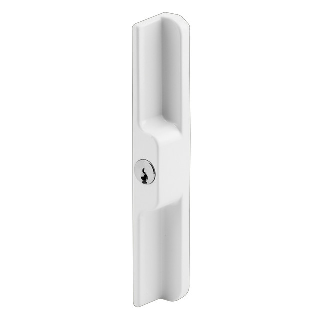 Image of C 1254 |  Diecast Hook Latch Sliding Door Handle, White (1 Set)