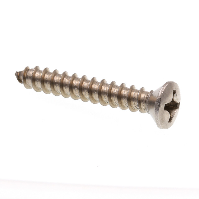 Image of 9023481 |  Sheet Metal Screws, Self-Tapping, Oval Head, Phillips Drive, #12 (25 Pack)