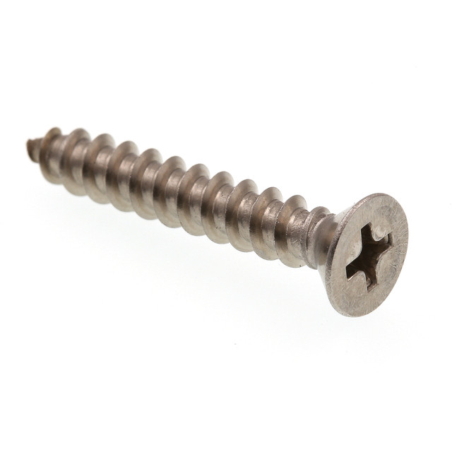 Image of 9017116 |  Sheet Metal Screws, Self-Tapping, Flat Head, Phillips Drive, #10 (25 Pack)