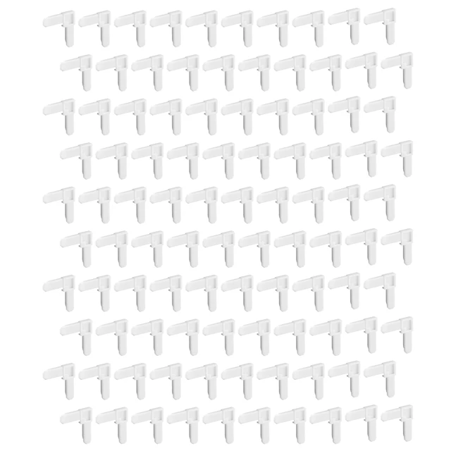 Image of Plastic Screen Frame Corners, 5/16 in. x 3/4 in., White Finish (100 Pack)