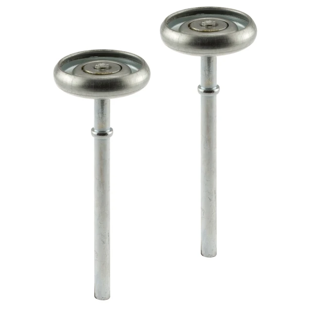 Image of Garage Door Roller, 1-13/16 in., Steel, Convex Edge, Frantz 1/4 in. (2 Pack)