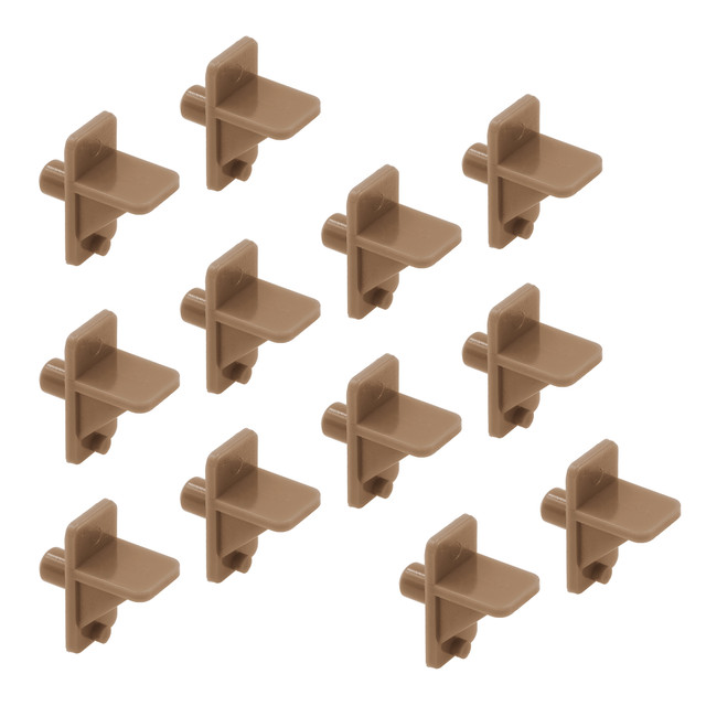 Image of Shelf Support Peg, 1/4 inch, Brown Plastic (12 Pack)