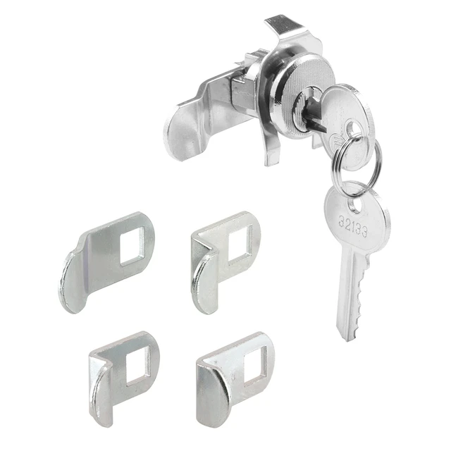 Image of MP4140 | Mailbox Lock – Replacement, Multipurpose Mailbox Lock for Several Brands – ILCO 1003M Keyway, Opens Counter-Clockwise with 90º Rotation, Nickel Finish (1 Set)