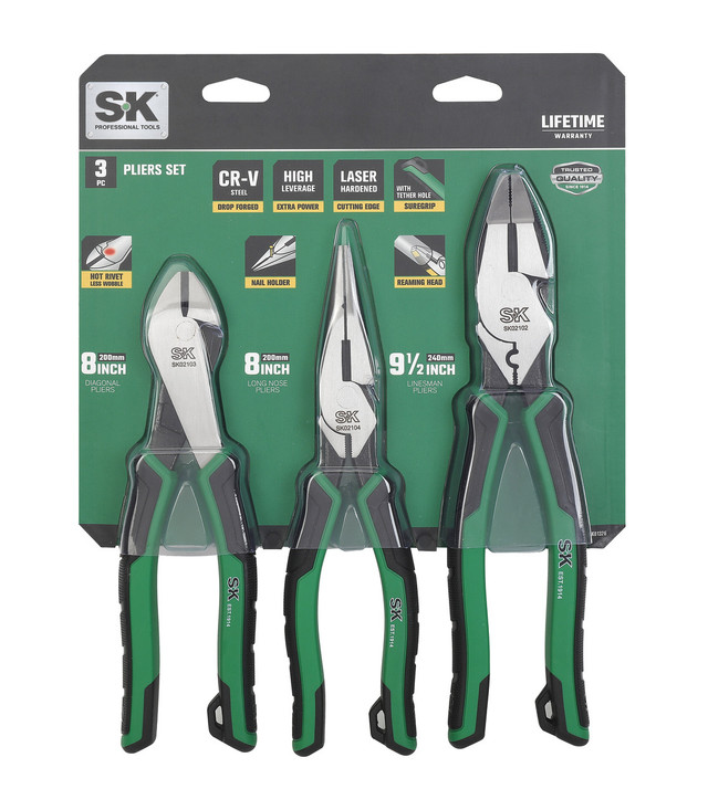 Image of SK SK01326 3 Piece Plier Set
