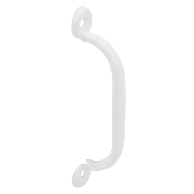 Image of Storm and Screen Door Handle 4-3/4 in. (4 in. Hole Center) with Screws, White (Single Pack)