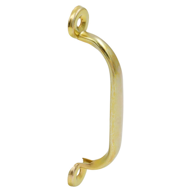 Image of Storm and Screen Door Handle 4-3/4 in. (4 in. Hole Center) with Screws, Brass Plated (Single Pack)