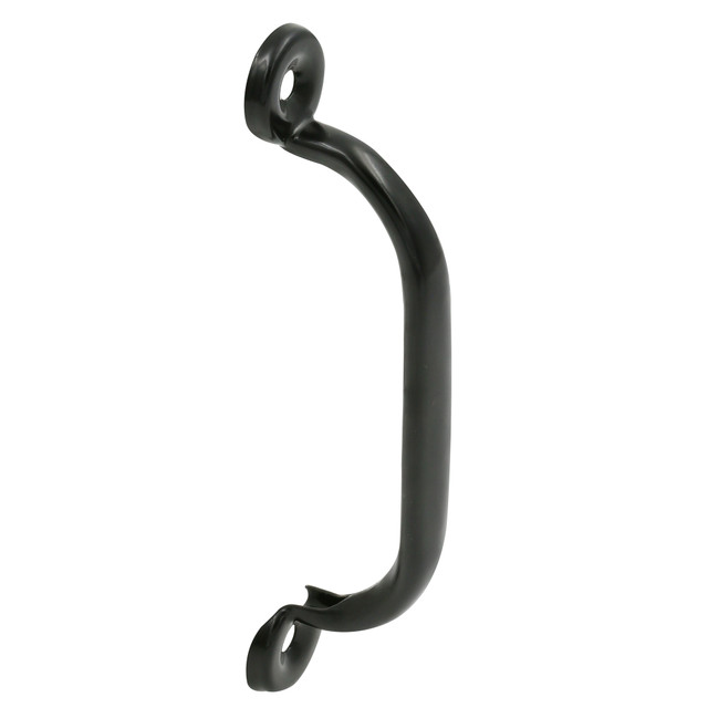 Image of Storm and Screen Door Handle 4-3/4 in. (4 in. Hole Center) with Screws, Black (Single Pack)