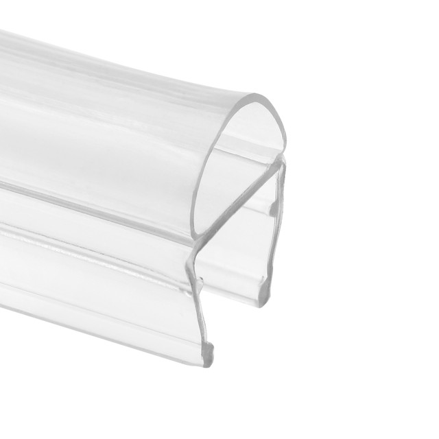 Image of 1/2 in. Glass Shower Door Bulb Vertical Side Seal, Clear, 78 in., Fits Frameless Door (Single Pack)