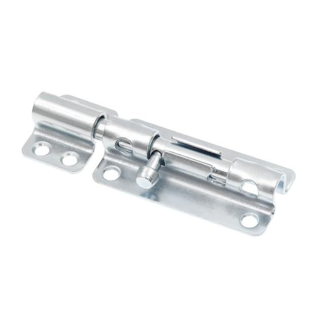 Image of 3-5/8 in. Heavy Duty Slide Barrel Bolt Latch, Door &amp; Gate, Rust Resistant, Zinc Plated (Single Pack)