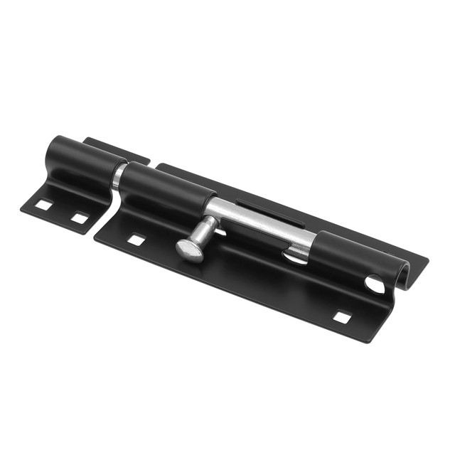 Image of 7 in. Extra Heavy Duty Slide Barrel Bolt Latch, Door &amp; Gate, Matte Black (Single Pack)