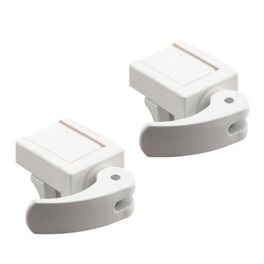 Image of Sliding Window Lock for Vinyl Windows – Easy Installation to Keep Windows Securely Closed – Diecast Construction, White (2 Pack)