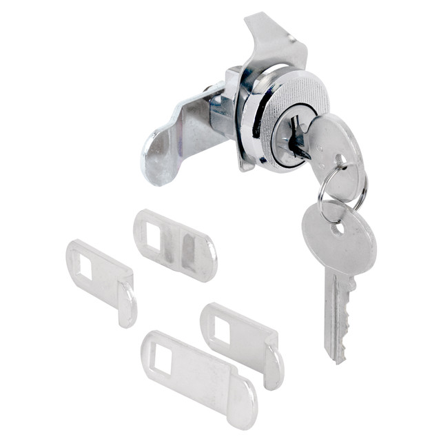Image of 884320| Mailbox Lock – Replacement, Multipurpose Mailbox Lock for Several Brands – ILCO 1003M Keyway, Opens Counter-Clockwise with 90º Rotation, Nickel Finish (1 Set)