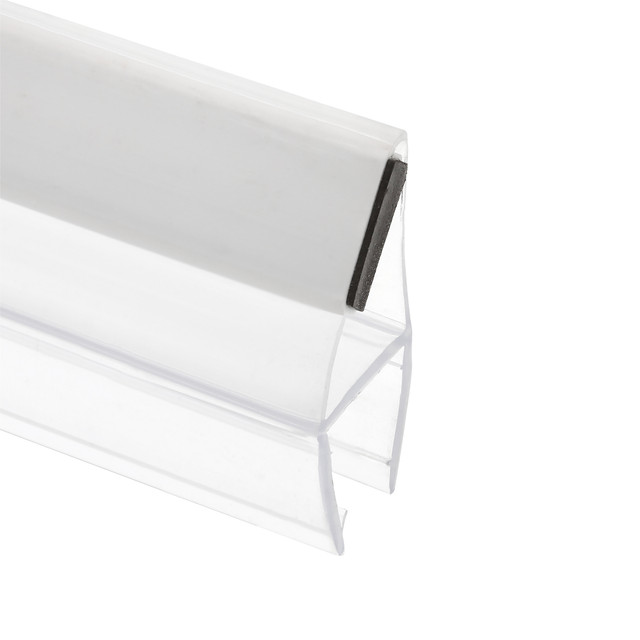 Image of 3/8&quot; GLASS SHOWER DOOR 90* or 180* MAGNETIC VERTICAL SIDE SEAL SET, CLEAR, 78&quot;, FITS FRAMELESS DOOR (2 PC)