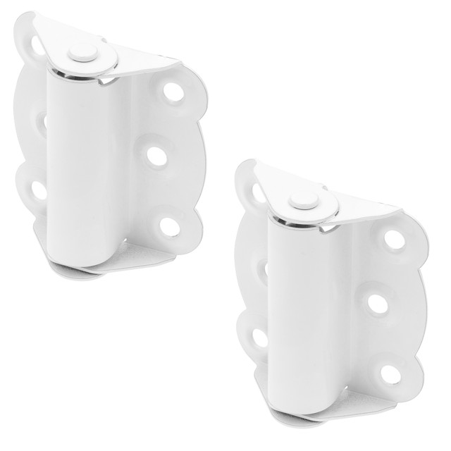 Image of Storm &amp; Screen Door Self Closing Hinge Set 2-3/4" w/Screws White 2 Pack