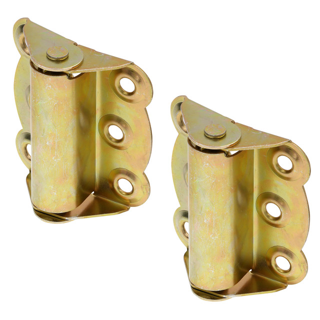 Image of Storm &amp; Screen Door Self Closing Hinge Set 2-3/4" w/Screws Brass Plated 2 Pack