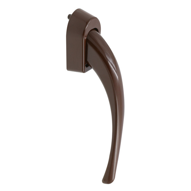 Image of Storm &amp; Screen Door Pull Lever Handle Set w/Interior Latch, Strike &amp; Screws Brown