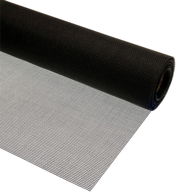 Image of Screen Mesh Roll for Window and Door Fiberglass Heavy Duty 48 in. x 25 ft., Black (1 Roll)